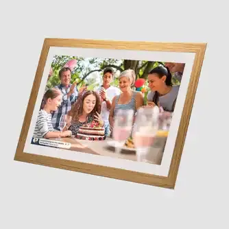 Jackson Frameo 10inch Smart Digital Frame White with Oak Finish 16GB