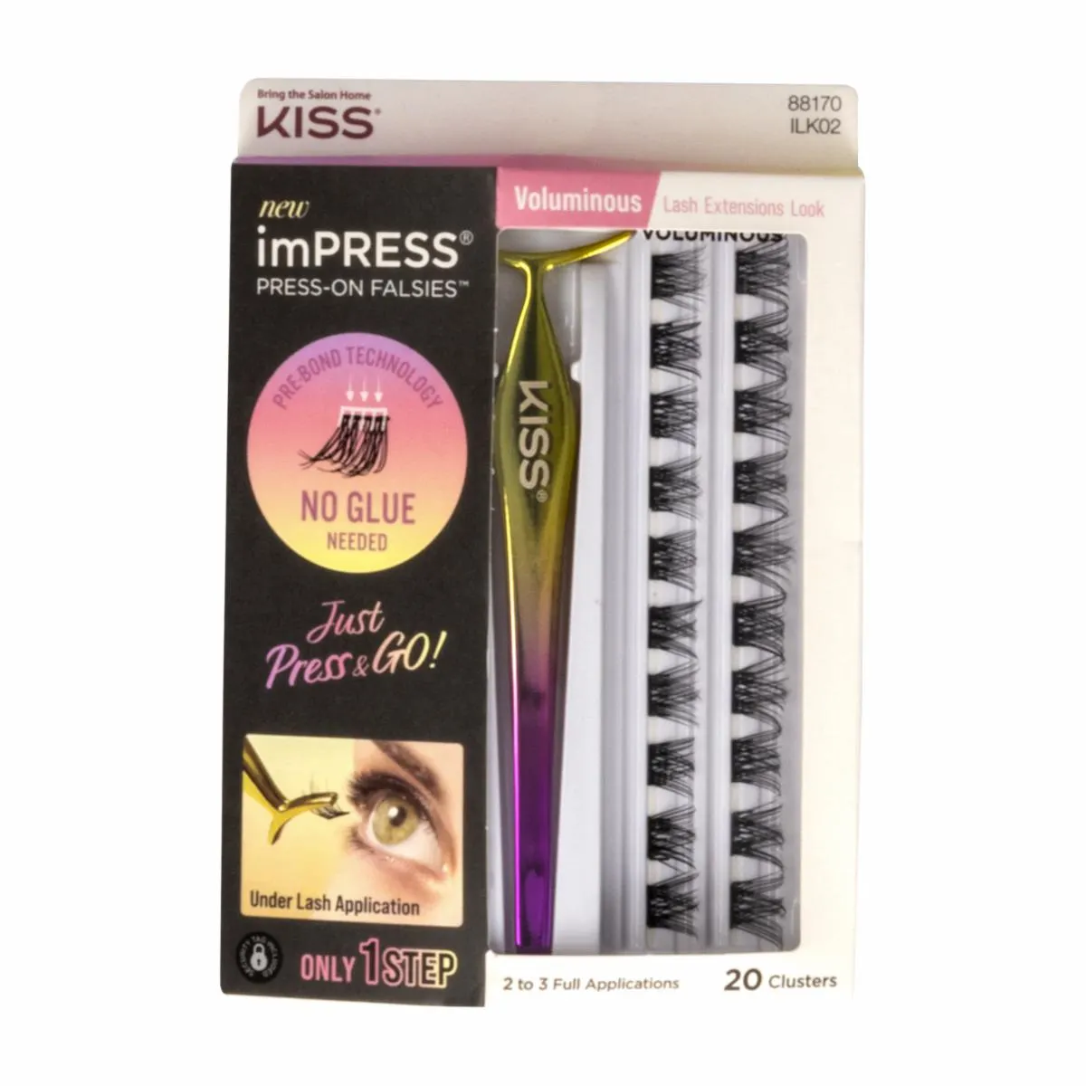Pestañas Postizas Kit 02 IMPRESS 1 Set