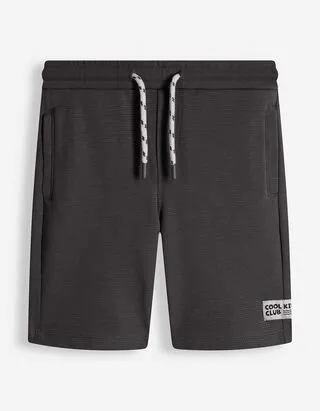 Pantaloncini - Vita elasticizzata - grigio scuro