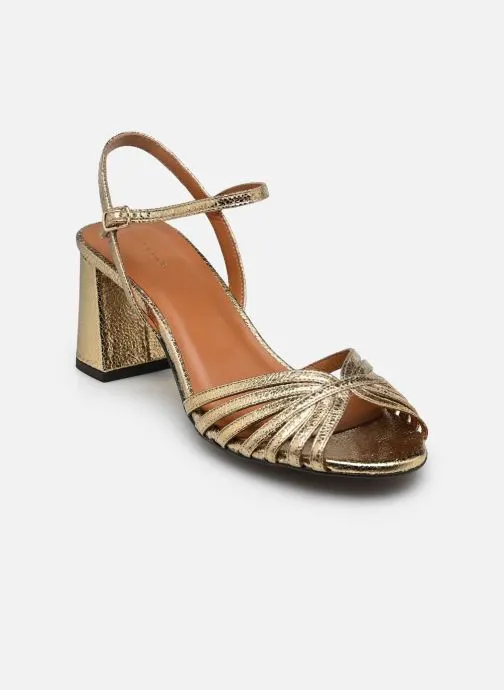 Sandalen Sandales n°644 - Cuir craquelé - Doré dames goud en brons