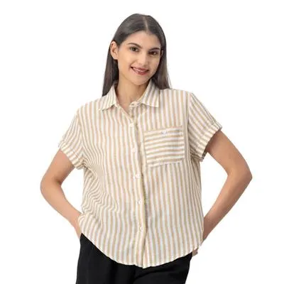 Blusa Mxstaza Mujer Diseño Rayas Verticales