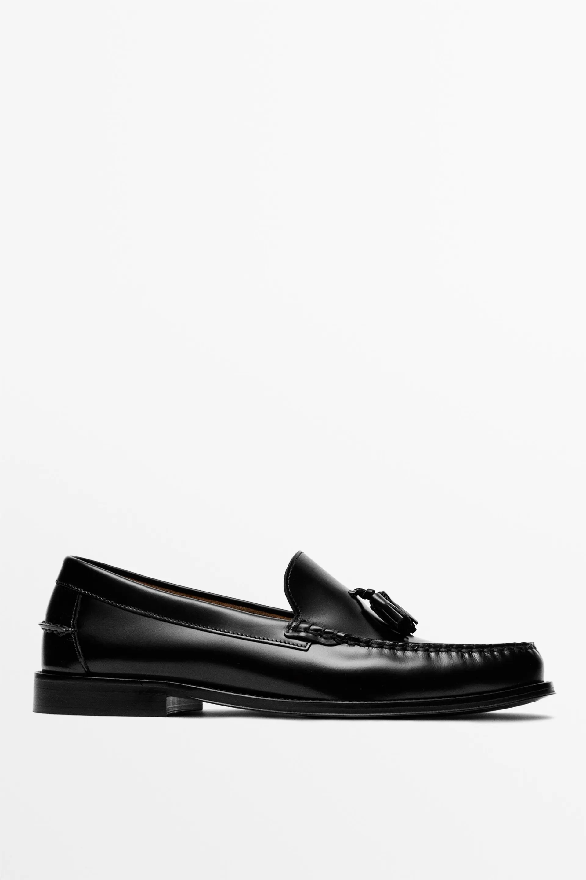 Loafers van leer met kwastjes