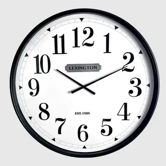 Lexington Edinburgh Black Wall Clock 75cm