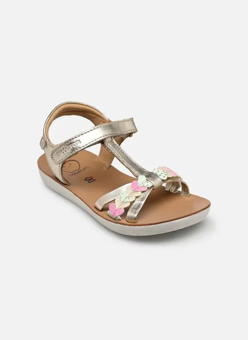 Sandalen Goa Tresse Love meisjes zilver