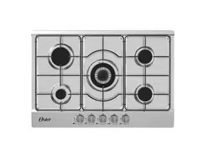Oster - Encimera a Gas OS-GC7505BSS 5 Quemadores| Inox