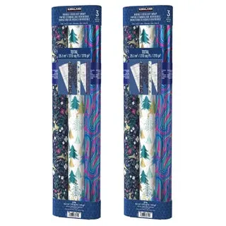Kirkland Signature Double Sided Gift Wrap, 6-rolls, 540 sq. ft. Total