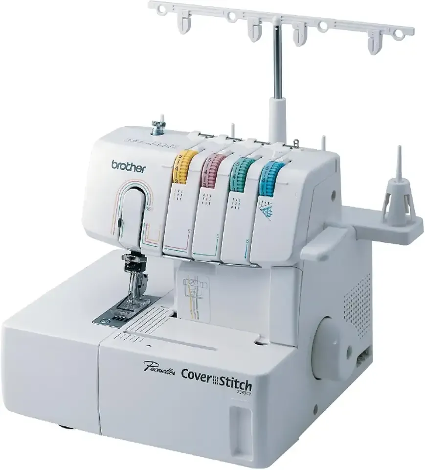 Brother Coverstitch Serger, 2340CV, Sturdy Metal Frame, 1,100 Stitches Per Minute, Trim Trap, Included Snap-on Presser Feet