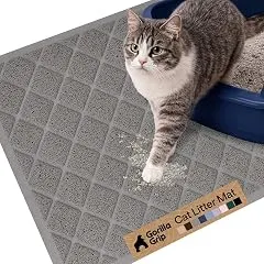 GORILLA GRIP Cat Litter Mat, Coiled Me…