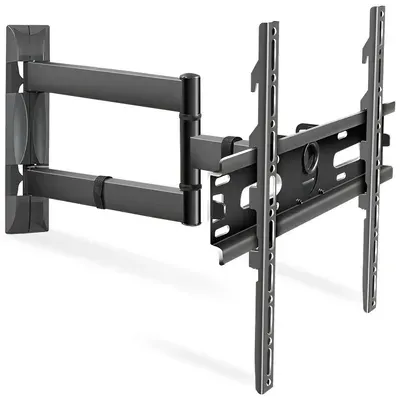 TV Wandhalterung, Max. 30kg, Neigbar & Schwenkbar für 26-55 Zoll, Universal VESA bis 400x400, für LED LCD Fernseher, Schwarz Retoo