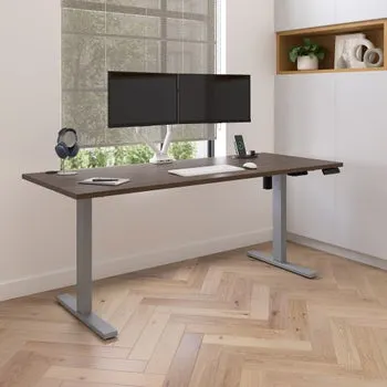 Upstand Plus 72” Height Adjustable Desk with Charging Station