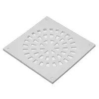 Rejilla de PVC blanca de 15 x 15 cm