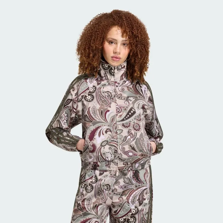 ADIDAS LIBERTY LONDON FIREBIRD SATIN TRACK TOP