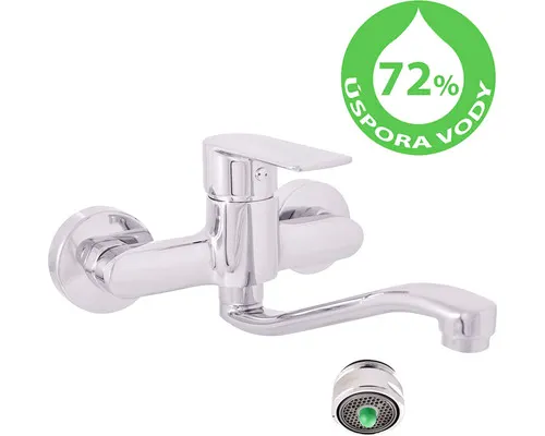 Úsporná dřezová baterie RAV Slezák VLTAVA chrom VTE401.5/26