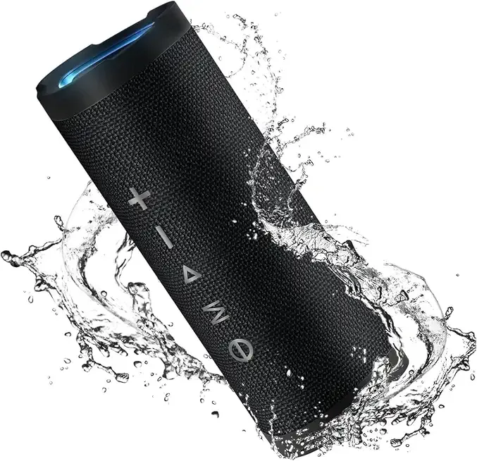 Vanzon Bluetooth Speaker, V40 Wireless Portable Bluetooth Speaker with IPX7 Waterproof, 24W HiFi Stereo Sound,24H Playtime, LED Lights and TWS Dual Pairing, Suitable for Travel,Home & Outdoors