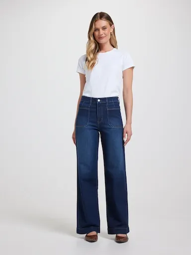 Just Jeans Originals Patch Pocket Wide Leg Jeans