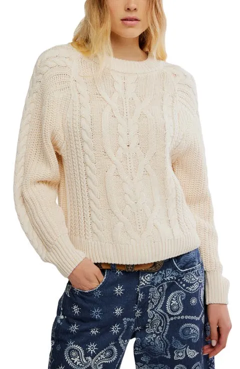 Frankie Cable Cotton Sweater