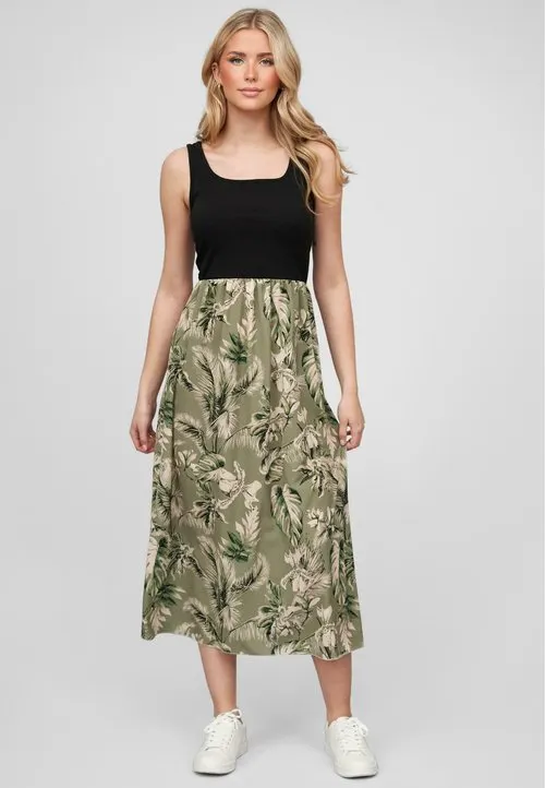 TONE MIT PALMEN PRINT - Kjole - green