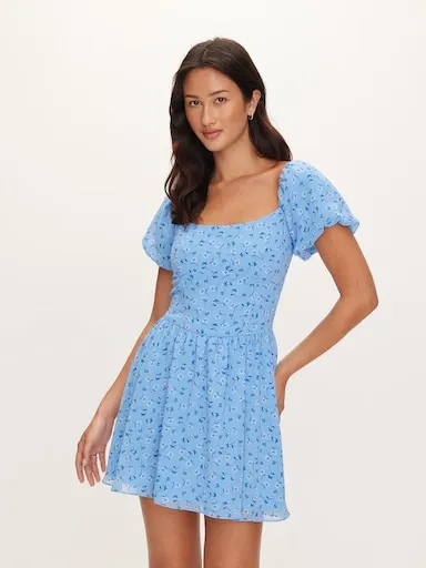 Cassidy Mini Puff Sleeve Dress