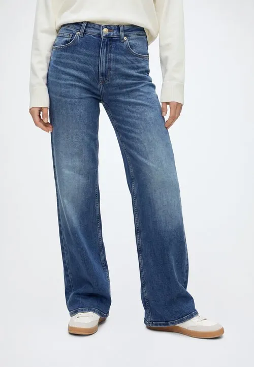 ONLSASHA WIDE FLARED - Jeans relaxed fit - medium blue