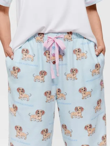 Sketched Penny Bamboo Flannelette Classic Pj Pant