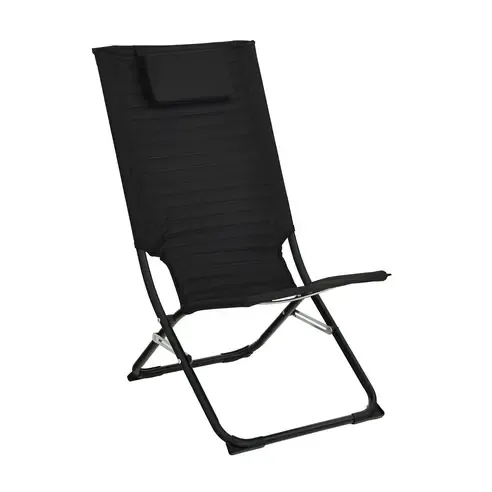 Campingstuhl - schwarz - klappbar