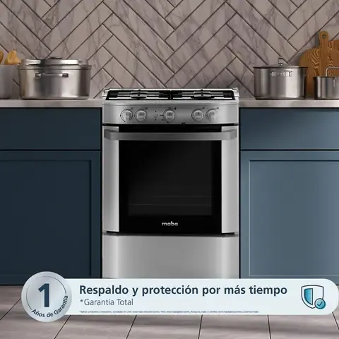 Cocina de Pie a Gas 4 Hornillas CMP6020FG1 Inox