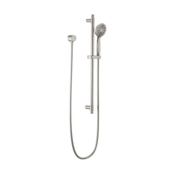 Delta 4-Spray Patterns 1.75 GPM 3.88 in. Wall Mount Handheld Shower Head in Stainless
