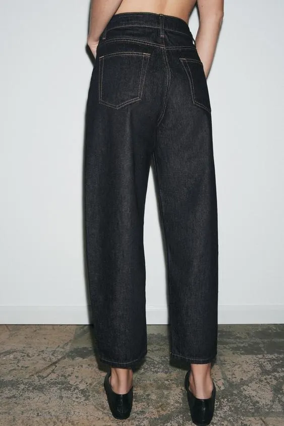 ZW COLLECTION TAPERED MID-WAIST JEANS