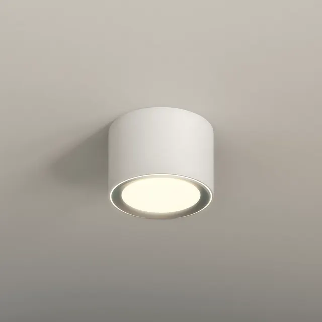 Foco de superficie INSPIRE Oberon redondo blanco 850 lm blanco cálido