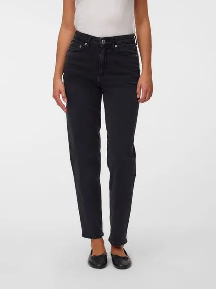 VMTESSA-STRETCH Høyt snitt Mom Fit Jeans
