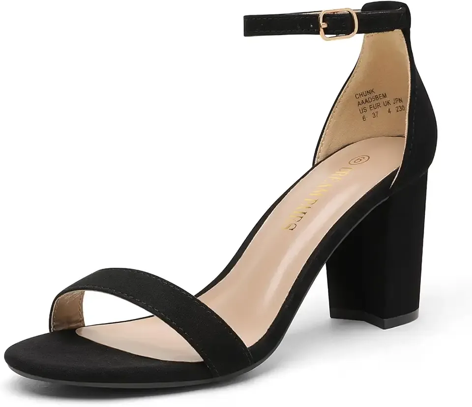 Women's Chunk Low Heel Pump Sandals