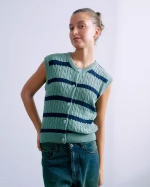 Cardigan met kabelpatroon