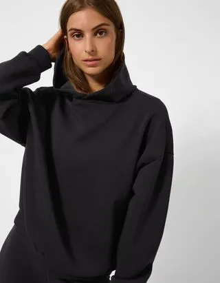 Felpa con cappuccio - Subacqueo - Nero
