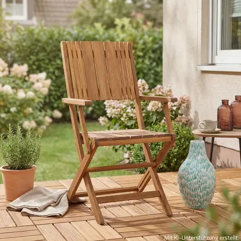 Garten-Sessel FALUN - Akazie massiv - klappbar