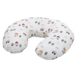 jastuk za trudnicu i dojilju i potporu mali, 70 cm, Farma, bijeli multicolor