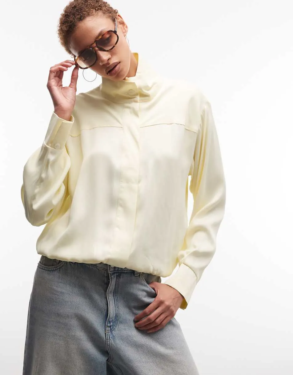 ASOS DESIGN satin bomber jacket