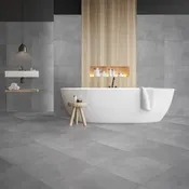 Carrelage de sol intérieur "Konkrete" gris - l. 42 x L. 42 cm - Cooke and Lewis