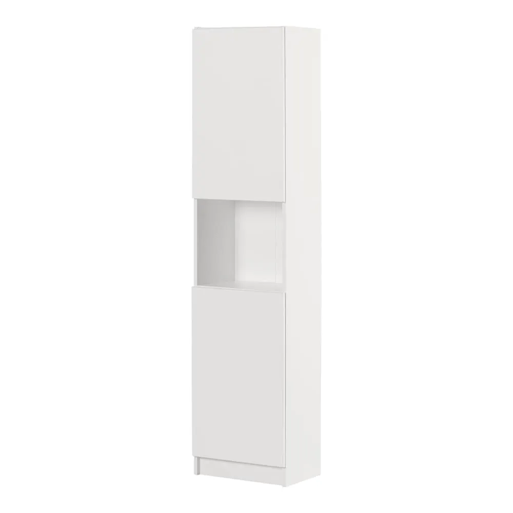 South Shore Arum 2-Door Narrow Storage Cabinet in Pure White, 16.5 in. x 11.5 in. x 71.5 in.