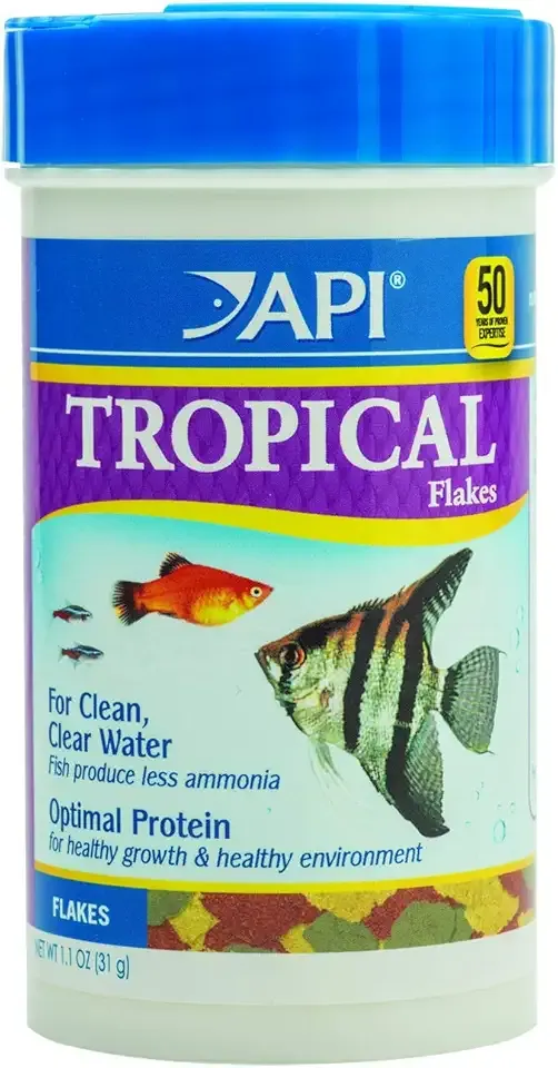 API TROPICAL FLAKES Fish Food 1.1-Ounce Container