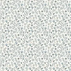 Tapet Living 10x0,53 m 130 g Flora Blue Non-woven