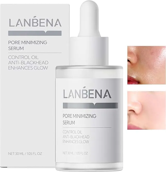 LANBENA Pore Minimizer for face, Skin Care, Pore Minimizer Treatment Serum 2.0, Facial Essence for Shrinking Pores, Relieving Dryness, Oil Control Firming, Moisturizing after Remover Blackhead, 30ML