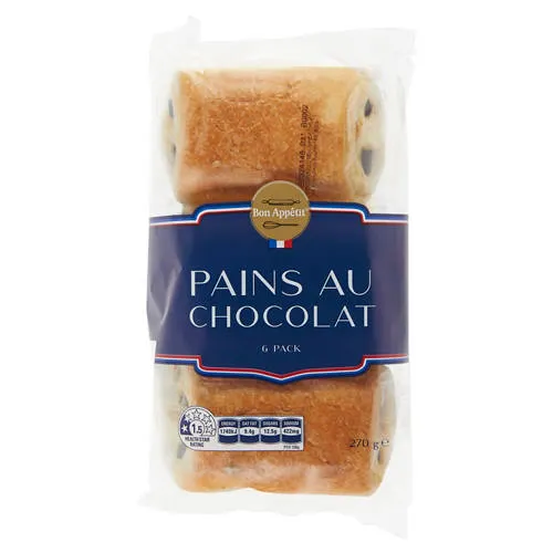 Pains Au Chocolat 6 Pack 270g