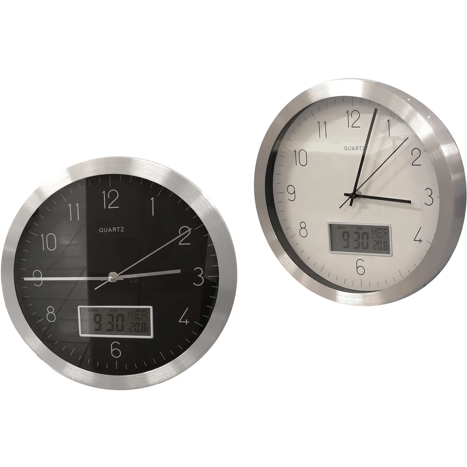 Orologio da parete con display digitale diametro 30 cm