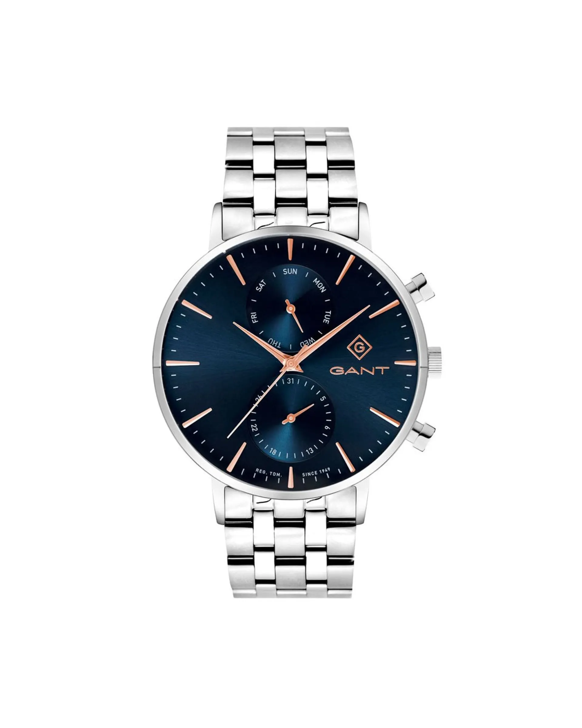 Park Hill II Day-date herreklokke i stål (43,5mm)