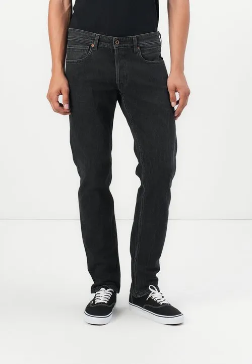 GROVER PANTS ORIGINAL - Jeans straight leg - black delavé