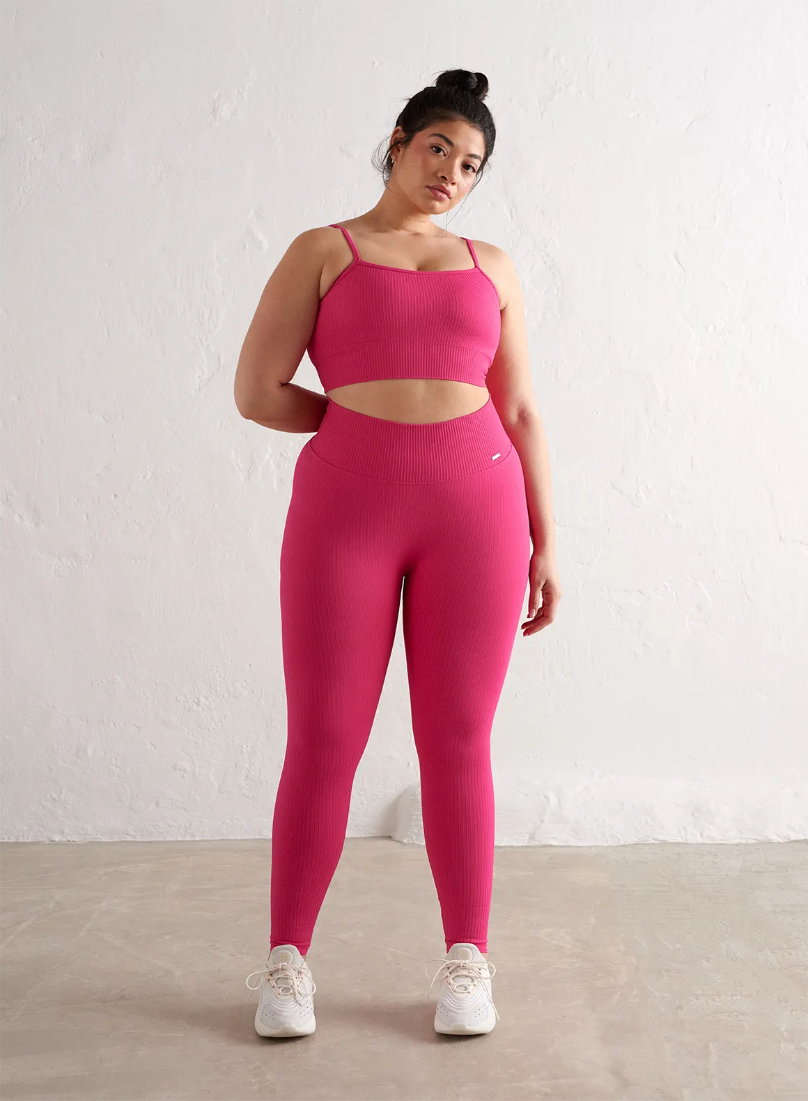 Berry/Sugar Rush Ribbed Seamless Tights