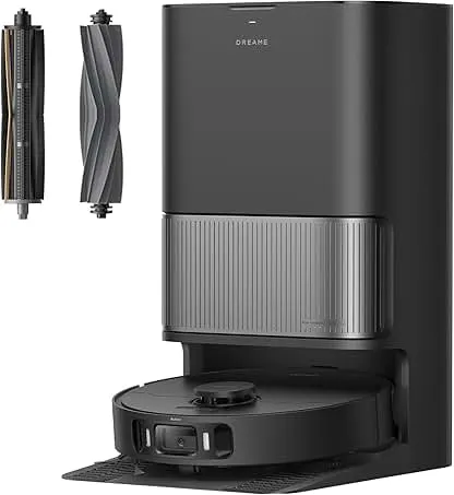 DREAME L40s Ultra AE Robot Vacuum and Mop Combo, 19,000Pa Suction, Self Emptying Dust Box, Flexible Mop & 167℉ Self Cleaning Washboard, Diverse Brush Selection, All-in-One Station, Auto Refill DREAME L40s Ultra AE Robot Vacuum and Mop Combo, 19,…