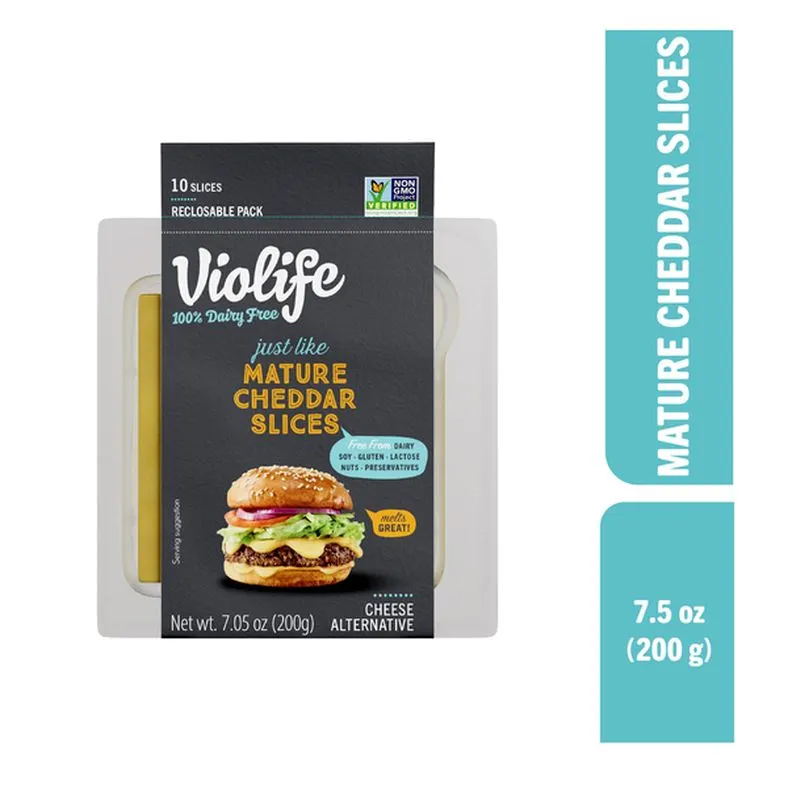Violife Just like Mature Cheddar Slices, Dairy-Free Vegan