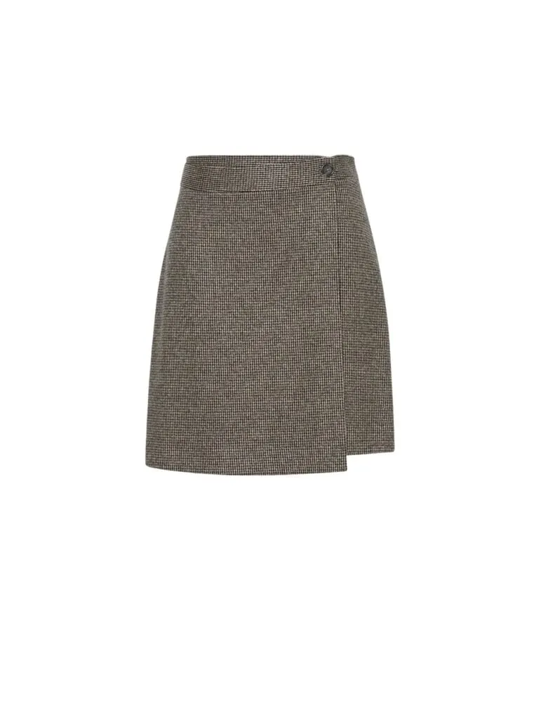 Short Culottes In Micro Jacquard Jersey - Brun