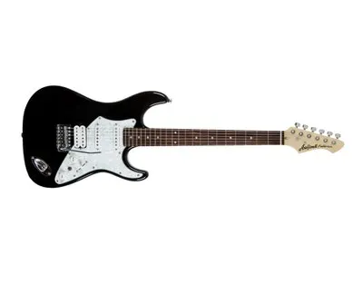 ARIA 714 STD - BLACK - ST-STYLE ELECTRIC GUITAR - HB/S/S